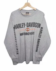 00s USA製 Harley-Davidson プリント ロングスリーブTシャツ