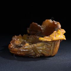 海の生物デザインの石彫刻 香炉 - メルカリ