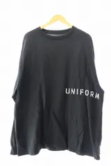 ユニフォームエクスペリメント uniform experiment 22AW L/S STENCIL LOGO BAGGY TEE ステンシル ロゴ バギー 半袖Tシャツ UE-222036 3 黒 ブラック ブランド古着ベクトル 中古 ☆AA★ 250912