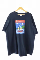 シュプリーム SUPREME 20SS Sailboat Tee セイルボート プリント 半袖Tシャツ XL 紺 ネイビー ブランド古着ベクトル 中古 ☆AA★ 251024