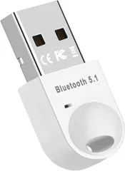 【新品】Bluetooth 5.1 USBアダプタ Windows11対応 ホワイト