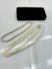 N 最終値下げ中【中古品】パール 真珠 ネックレス おしゃれ シルバー 冠婚葬祭 上品 フォーマル