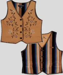 必須アイテム リバーシブル スウェード-ニット ベスト キャメル ベージュ