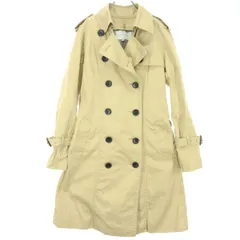 美品 ESTNATION エストネーション 長袖 トレンチコート 36 ベージュ ライナー付 レディース 古着