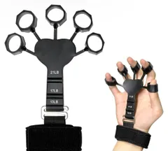 MAHOUYA 指の強化 握力 トレーニング リバースグリップ フィンガーエクササイザー フィンガーストレッチャー フィンガーレジスタンスバンド ギターストレングストレーナー 子供 大人 高齢者 指 エクササイズ 筋力トレ ストレス解消 男女兼用