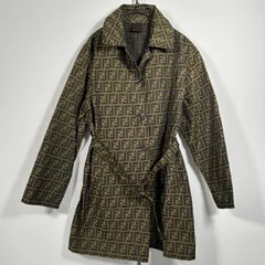 イタリー製 ヴィンテージ 90s ITALY VINTAGE FENDI alta moda ズッカ柄 スプリング トレンチコートのサムネイル