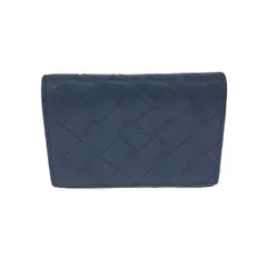 BOTTEGA VENETA ボッテガヴェネタ カードケース  レザー/イントレチャート    ネイビー ユニセックス / 240001086615