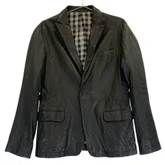 タケオキクチ テーラードジャケット 羊革 ラムレザー 1B【AFG1】