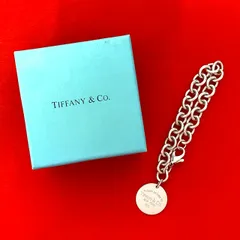 極 美品 TIFFANY&Co. ティファニー リターントゥ ラウンドタグ ブレスレット シルバー925 チェーン アクセサリー シルバー 19231