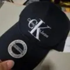 Calvin Klein ブラック ベースボールキャップ CK ロゴ 帽子