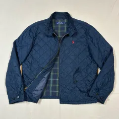 XL) ポロラルフローレン ネイビー キルティング ジャケット