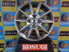14インチ　中古ホイール　4本セット　KYOHO　ザインSV　4.5J-14　4H100　+45　ルークス　スペーシア　atsugiM93のサムネイル