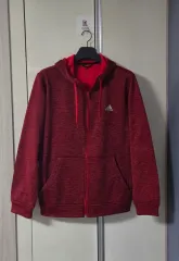 アディダス 裏起毛パーカー ジップアップ (男) 110以上
