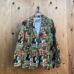 【店舗販売併用】HYSTERIC GLAMOUR 総柄 ジャケット TIKI柄 L ヒステリックグラマーのサムネイル