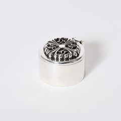 極美品 CHROME HEARTS クロムハーツ ID FLORAL CRS フローラルクロス