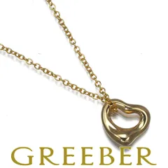 ティファニー ネックレス オープンハート ミニ K18YG #187956