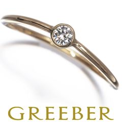 ティファニー リング ダイヤ ダイヤモンド ウェーブシングルロウ 10号 K18YG #188348