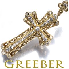 ゆきざき ペンダントトップ ダイヤ ダイヤモンド 0.80ct ヨビコ クロス ホイッスル K18YG #187683