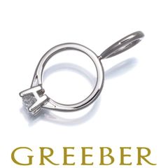 ハリーウィンストン ペンダントトップ ダイヤ ダイヤモンド HWリング チャーム 一粒 Pt950 #186046