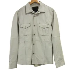 ☆ABAHOUSE アバハウス ラムレザーシャツジャケット 羊革 メンズのサムネイル
