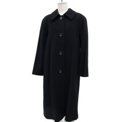 美品 ミスオンワード樫山 カシミヤウール ロングコート 黒 レディース