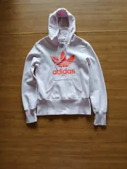 アディダス ピンク トレフォイル フードTシャツ