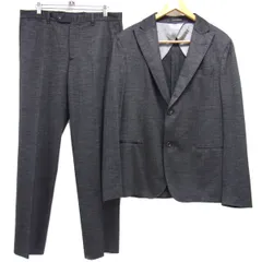 ☆ARMANI CITY LINE シングルスーツ セットアップスーツ 上下 パンツ ジャケット ヘリンボーン柄 イタリア製