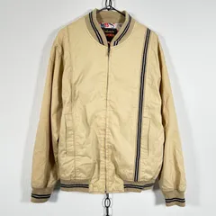 90s 80s USA VINTAGE ヴィンテージ Tom Sawyer ノーカラーブルゾン ベージュ
