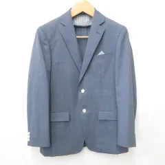 オリヒカ ORIHICA ジャケット テーラージャケット シングル ピンヘッド ベンツ 背抜き ウォッシャブルジャケット 紺 ネイビー M