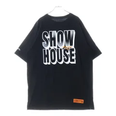 HERON PRESTON (ヘロンプレストン) 18SS Show House Tee ショーハウス プリントTシャツ 半袖カットソー ブラック HMAA001S18632050のサムネイル