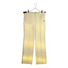 adidas (アディダス) 70-80S VINTAGE CLUB adidasタグ デサント社製 パイル地 サイドライン トラックパンツ アイボリー/ネイビー ACB-35E