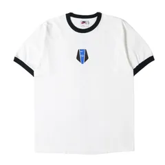 NIKE / vintage ナイキ ヴィンテージ Tシャツ ホワイト ブラック 白黒 サイズ:M | 白タグ | 90s リンガー プリント Tシャツ USA製 | 90年代 ヴィンテージ 古着 | トップス カットソー 半袖【メンズ】【中古】