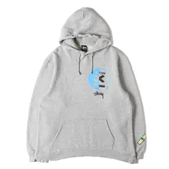 STUSSY ステューシー パーカー ヘザーグレー サイズ:XL | 00s LIVINグラフィック スウェットパーカー | トップス フーディー【メンズ】【中古】