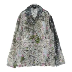 FENDI (フェンディ) 総柄 シルク 長袖オープンカラーシャツ マルチカラー 12CPF-21-4345のサムネイル