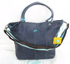 GABS ガブス 2WAY バッグ ハンドバッグ ショルダーバッグ 保存袋付 Made in Italy ネイビー系 紺 LF0051-0314-3のサムネイル