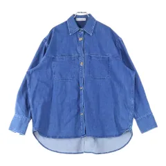 J.W.ANDERSON (ジェー ダブリュー アンダーソン) ELEPHANT EYE BUTTON SHIRT アイボタン レギュラーカラー デニム 長袖シャツ インディゴ SH0179PG0872800のサムネイル