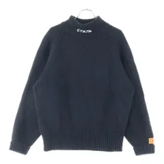 HERON PRESTON (ヘロンプレストン) 21AW ネック ロゴ ニットセーター ブラック HMHF001F21KNI001のサムネイル