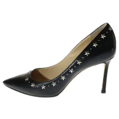 JIMMY CHOO (ジミーチュウ) スター スタッズ レザー ハイヒール パンプス レディース ブラック