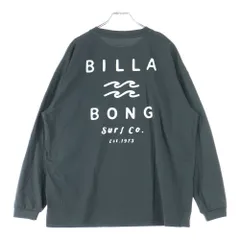 NO BRAND (ノーブランド) BILLABONG ビラボン SOFTTY LS TEE ロゴプリント クルーネック ロングスリーブ 長袖 Tシャツ カットソー グリーン BE011862