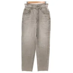 スタニングルアー STUNNING LURE ハイライズテーパードデニムパンツ ジーンズ ダメージ加工 24 ライトグレー 21S118-001 /GV ■GY43