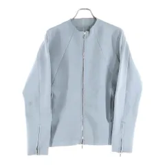 ATTACHMENT (アタッチメント) PE KNIT SINGLE RIDERS ニット シングルライダース ジャケット グレー AK11-246