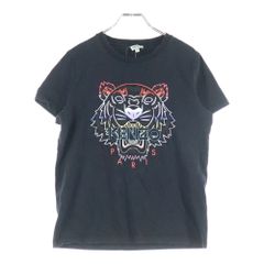 KENZO (켄조) GRADIENT TIGER T-SHIRT 그레이디언트 타이거 그래픽 크루넥 컷소 반소매 T셔츠 블랙 F962TS8134YE