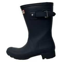HUNTER(ハンター) レインブーツ UK4 レディース - ダークネイビー