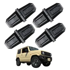 車用 カスタムパーツ ダミーヒンジ ジムニー ハイエース タフト ハスラー N-BOX 対応 汎用 両面テープ貼付 ドレスアップ アクセサリー パーツ アウターヒンジ 4個セット (4) [4]のサムネイル