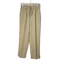 B&Y ユナイテッドアローズ BEAUTY&YOUTH ビューティー&ユース ウールライクドローストイージーパンツ ワイド 1614-299-5656 M ベージュ ■GY14