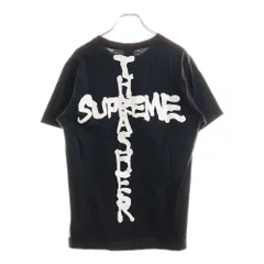 SUPREME (シュプリーム) 24AW ×THRASHER Cross Tee スラッシャー クロス プリント 半袖Tシャツ カットソー ブラック