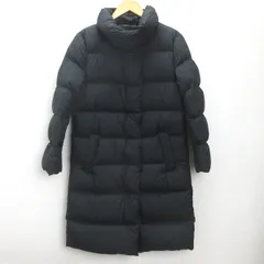 g■ユニクロ/UNIQLO ライトウェイトダウン スタンドカラーコート/212-179808【M】黒/LADIES/D20【中古】■