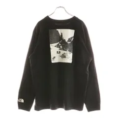 THE NORTH FACE (ザノースフェイス) CONRADS FLAG L/S R/TEE コンラッドフラッグ 長袖Tシャツ カットソー ブラック NT7TM56A