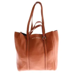 MARC JACOBS (マークジェイコブス) ロゴデザイン レザー 2WAY ハンドバッグ トートバッグ オレンジ M0015656-621