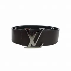 ルイヴィトン LOUIS VUITTON サンチュール LVイニシャル ベルト 85/34